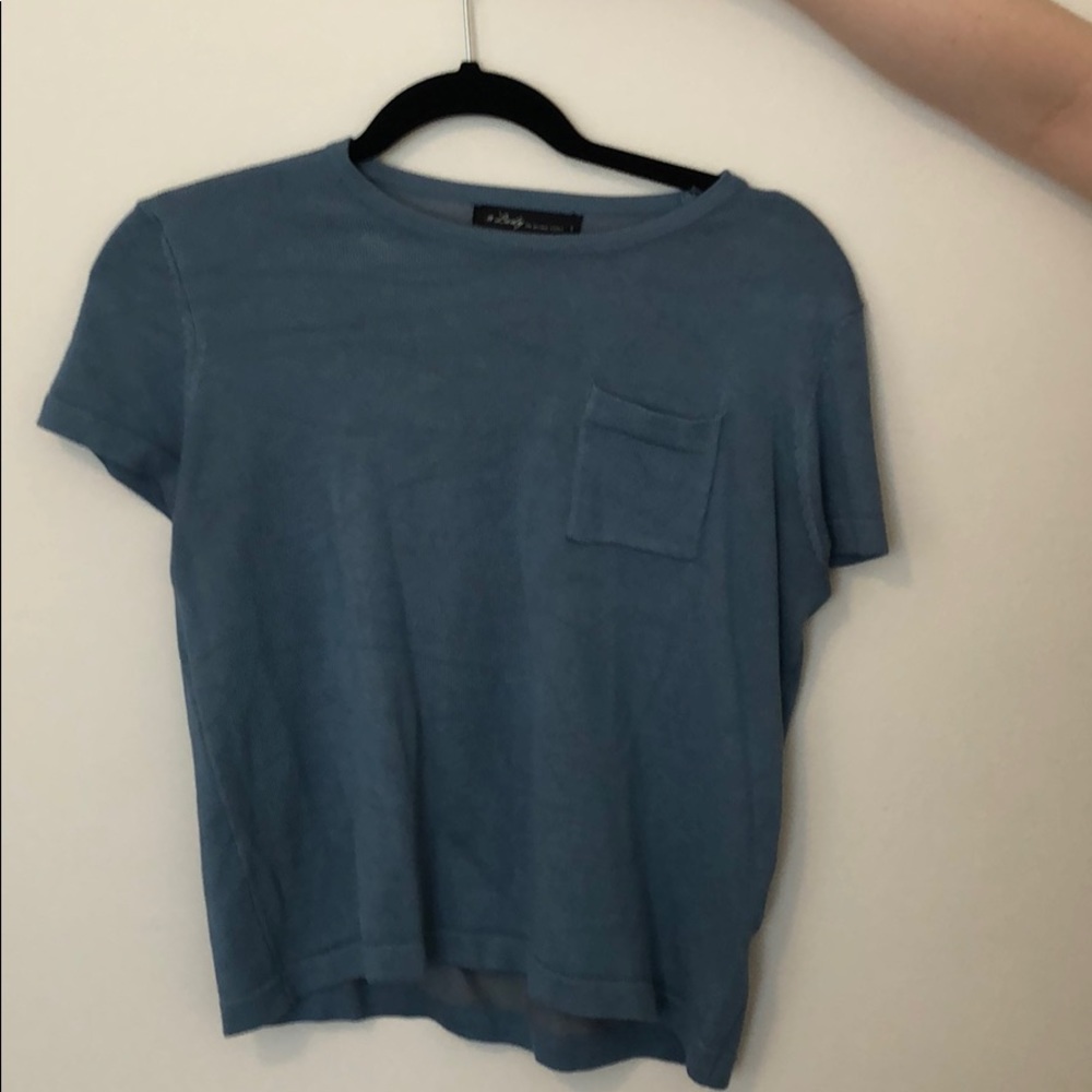 Blue shirt with pocket